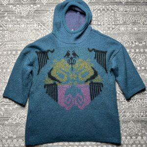 Duckenfield Polarknit of Iceland New Wool Womens Sweater Small Hood Vintage